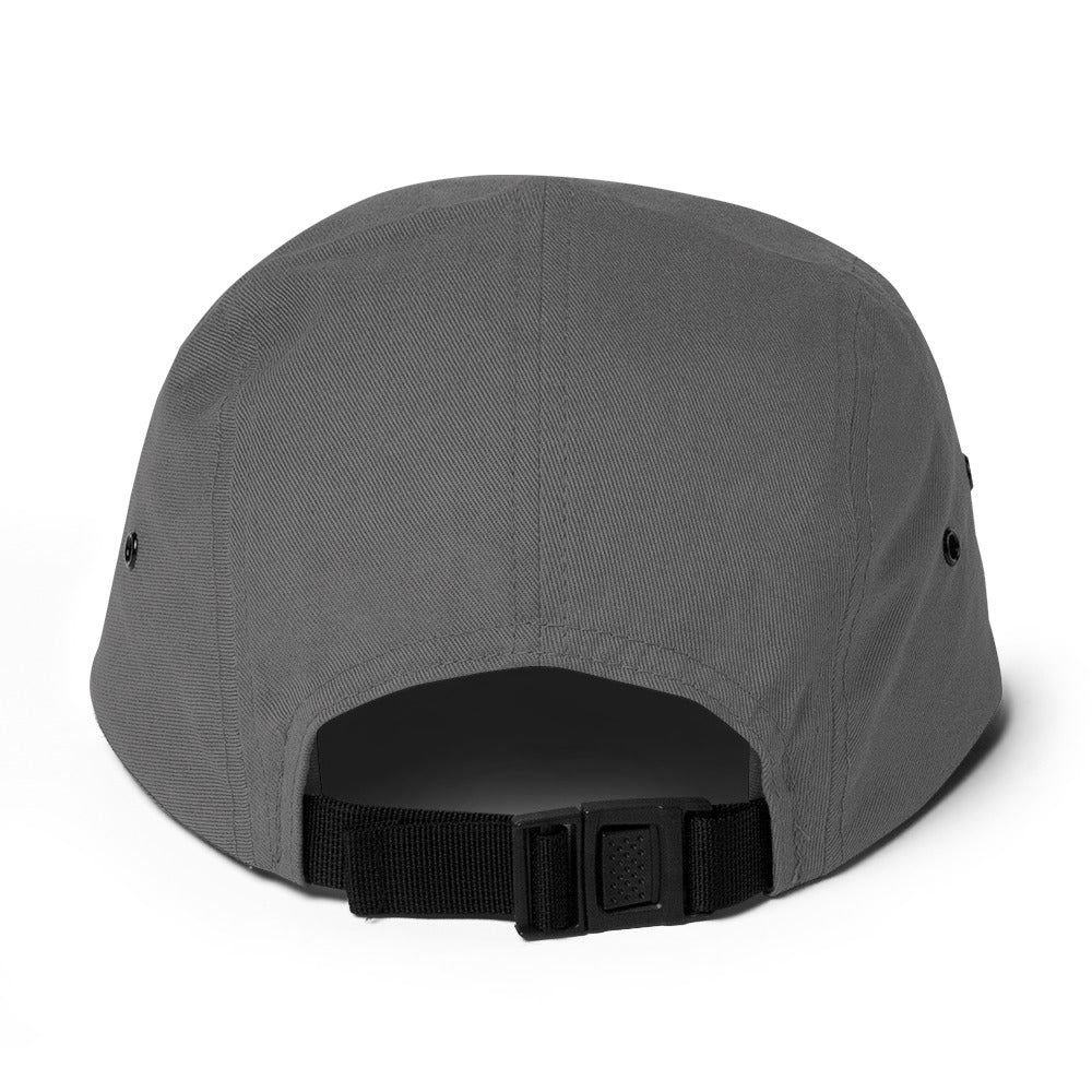 grey back 5 panel cap