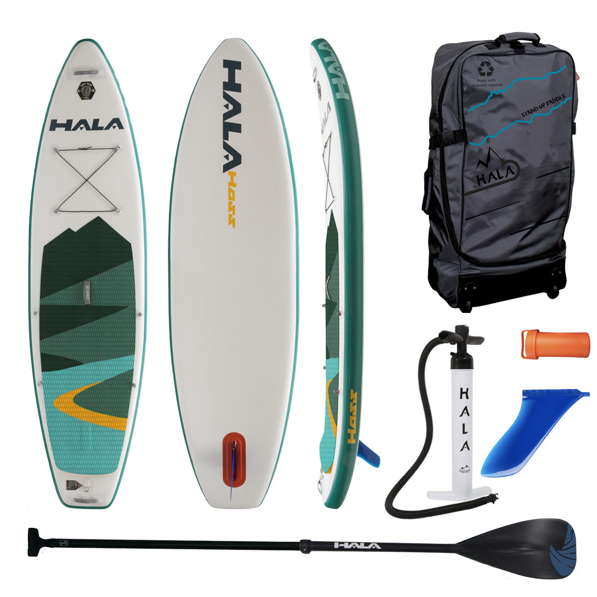 HALA インフレータブルSUP フルセット RIVAL HOSS Hoss SUP Kit | Hala Gear Paddleboards