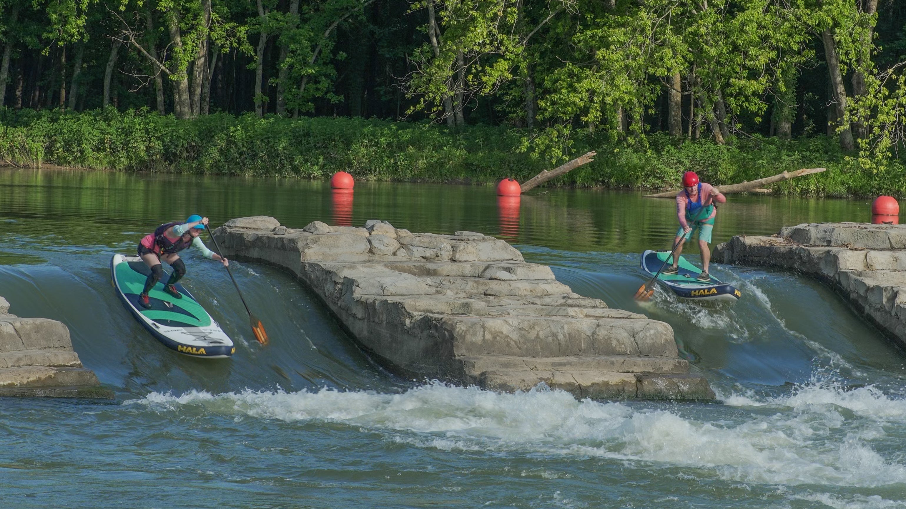 Paddleboarding at WOKA Whitewater Park: SUP Adventures on the Illinois River