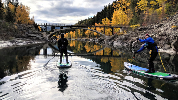 Paddleboarding the Yellowstone River