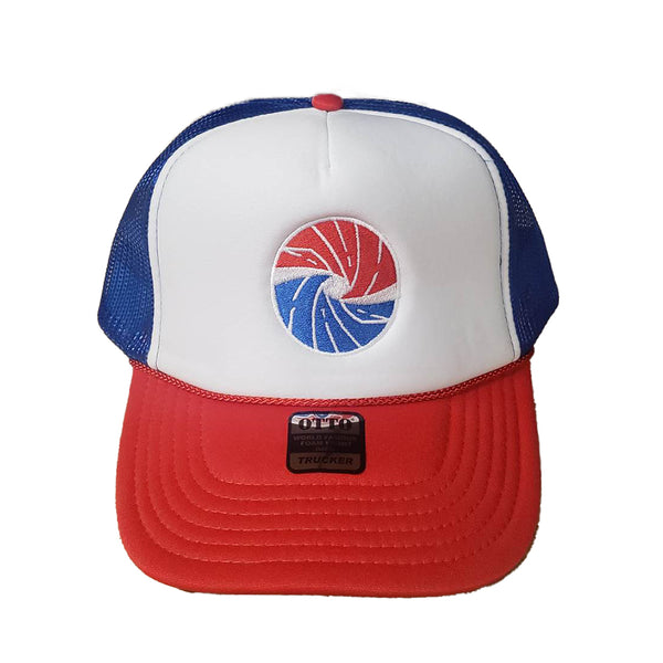 double wave trucker hat