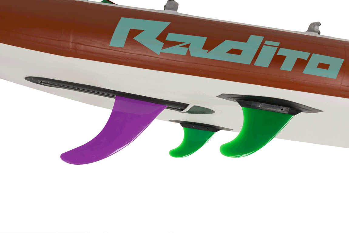 Radito Hala Radito Inflatable SUP Kit | StompBox Retractable Fin Whitewater ...