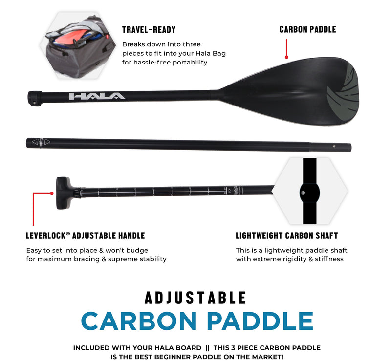 2023 CLOSEOUT! Carbon Straight Up  Inflatable SUP Kit